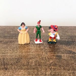 AMAZING Rare Set Of 3 Vintage Disney Miniature Collectible Figurines